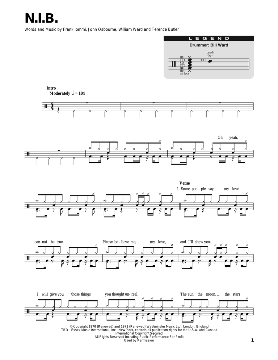 N.I.B. Drum Set scores gallery preview page 1