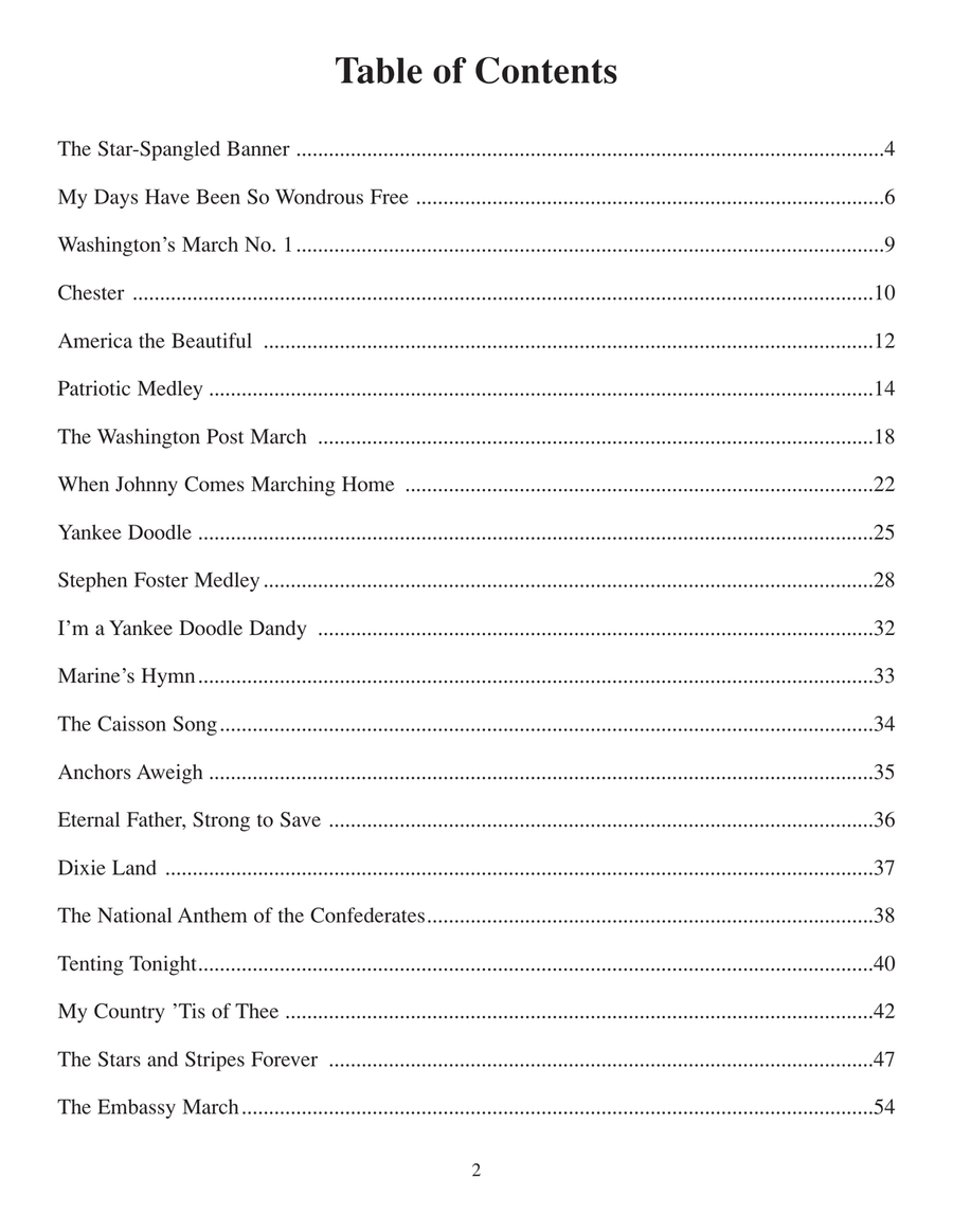 Patriotic Piano Solos Piano Solo scores gallery preview page 3