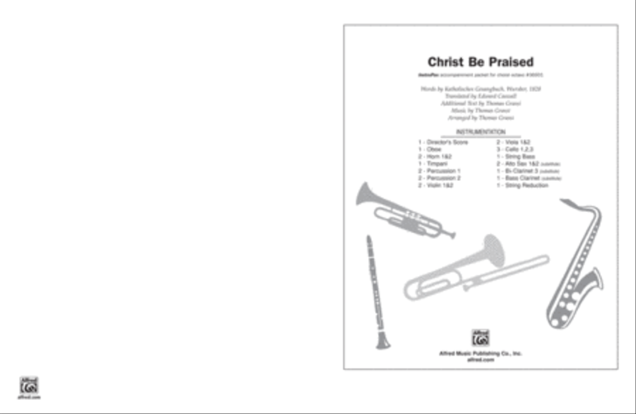 Christ Be Praised Choir scores gallery preview page 1