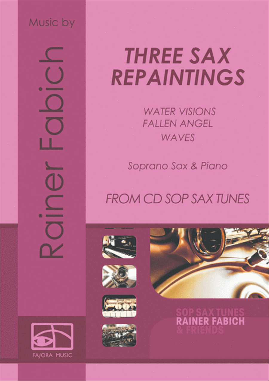 THREE SAX REPAINTINGS for saxophone & piano image number null