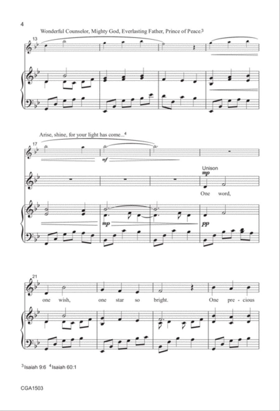 One Light 2-Part scores gallery preview page 3
