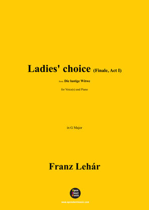 Lehár-Ladies' choice(Finale,Act I),in G Major