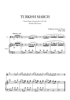 W. A. Mozart - Turkish March (Alla Turca) for Viola and Piano