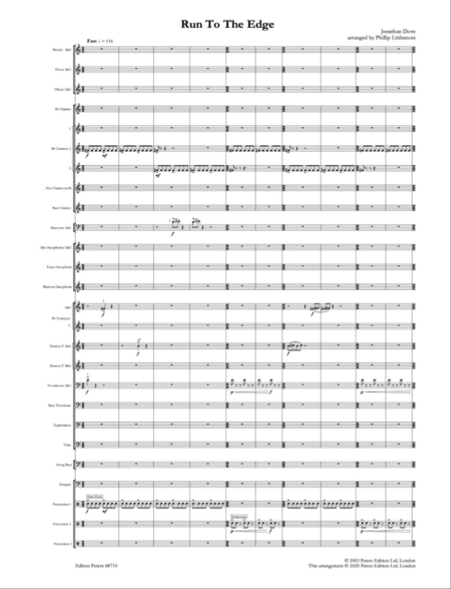 Run to the Edge Concert Band scores gallery preview page 2