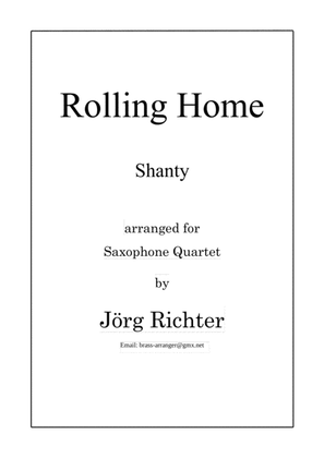Book cover for Rolling Home for Saxophone Quartet