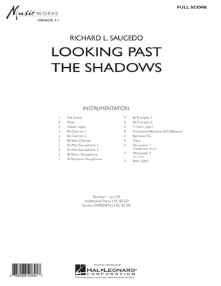 Looking Past the Shadows - Full Score