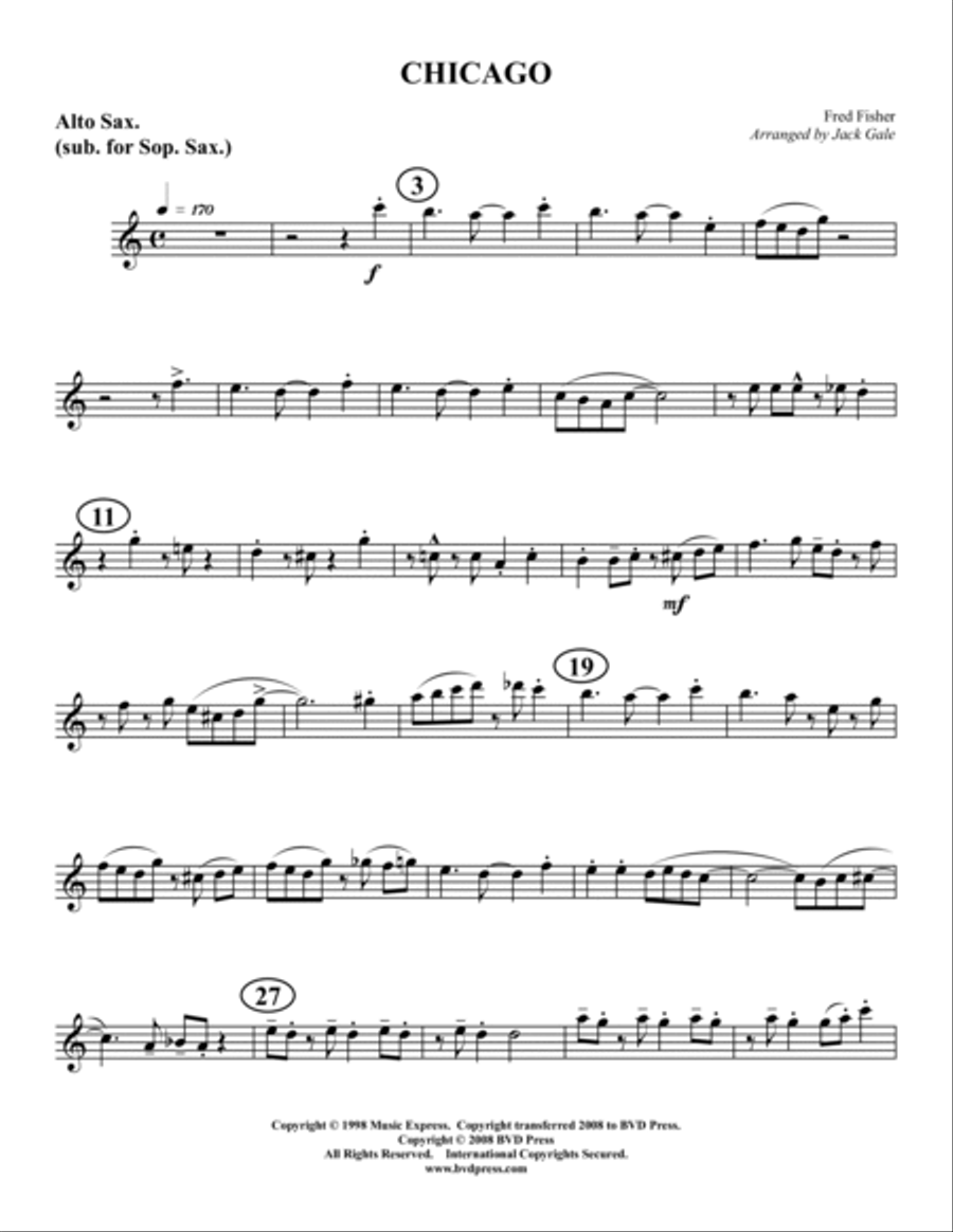 Chicago Saxophone Quartet scores gallery preview page 6