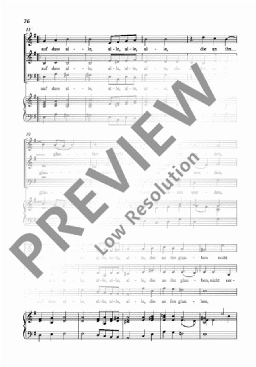 Also hat Gott die Welt geliebt Mixed Choir scores gallery preview page 3
