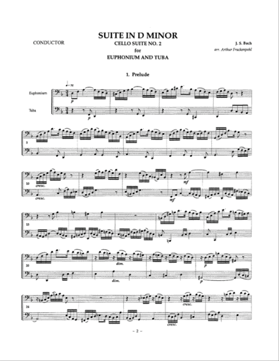 Suite in D minor Brass Duet scores gallery preview page 4