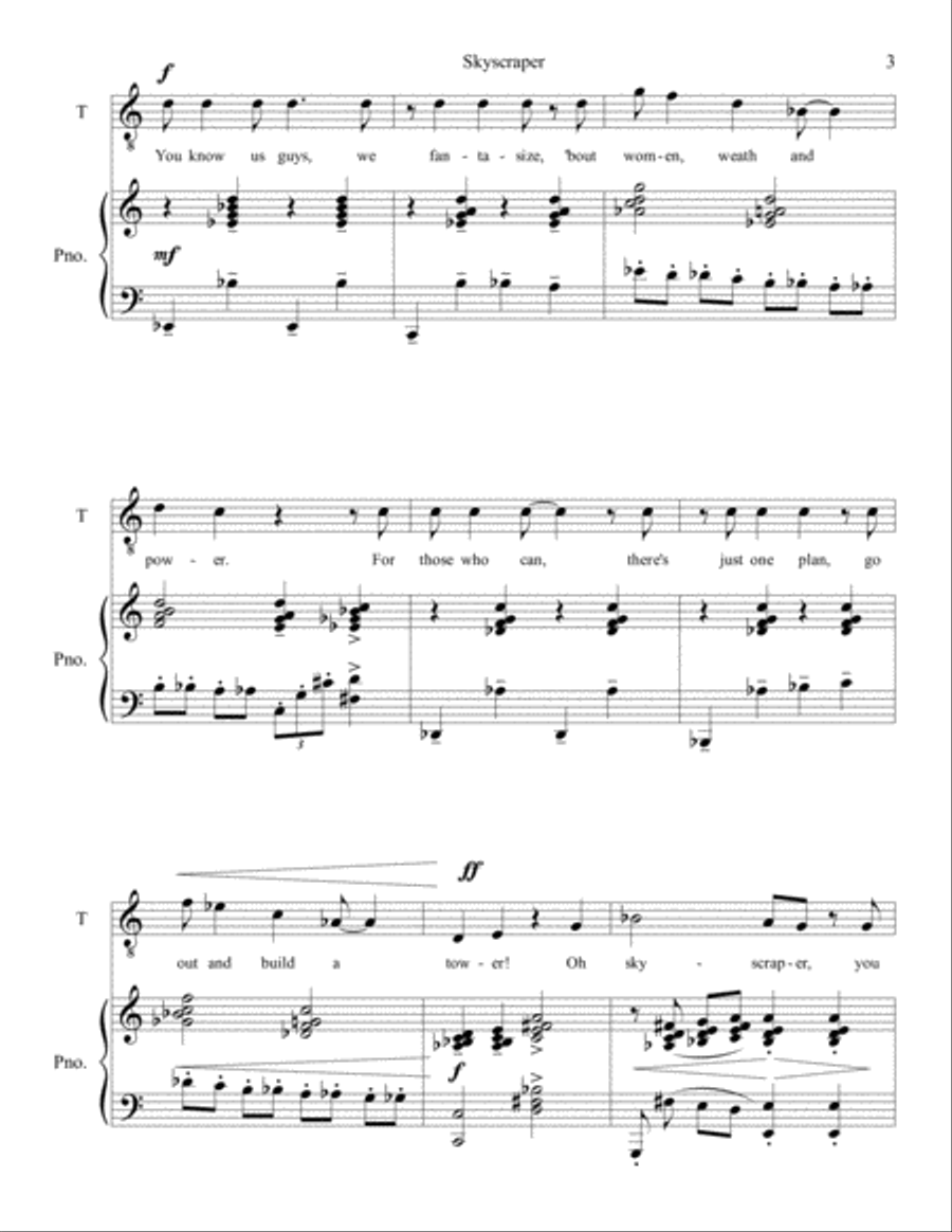 Skyscraper Tenor Voice scores gallery preview page 3