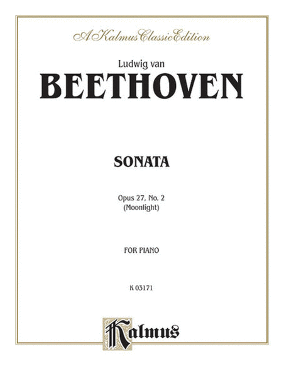 Sonata No. 14 in C-sharp Minor, Op. 27, No. 2 (Moonlight) Small Ensemble scores gallery preview page 1