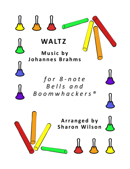 Waltz for 8-note Bells and Boomwhackers® (with Black and White Notes) image number null