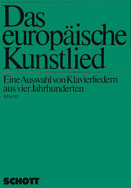 The European "Kunstlied"