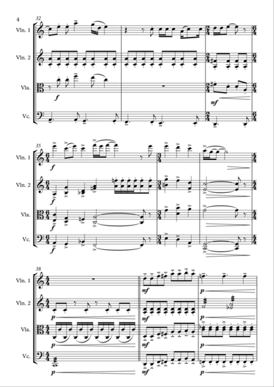 Changes Changes String Quartet scores gallery preview page 4