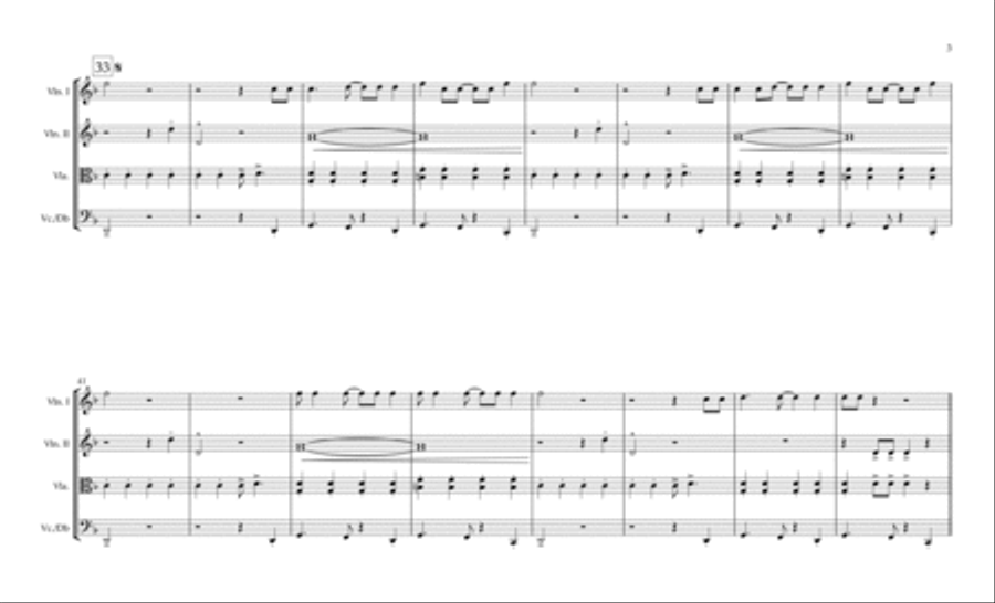 Uptown Funk Uptown Funk String Quartet scores gallery preview page 3