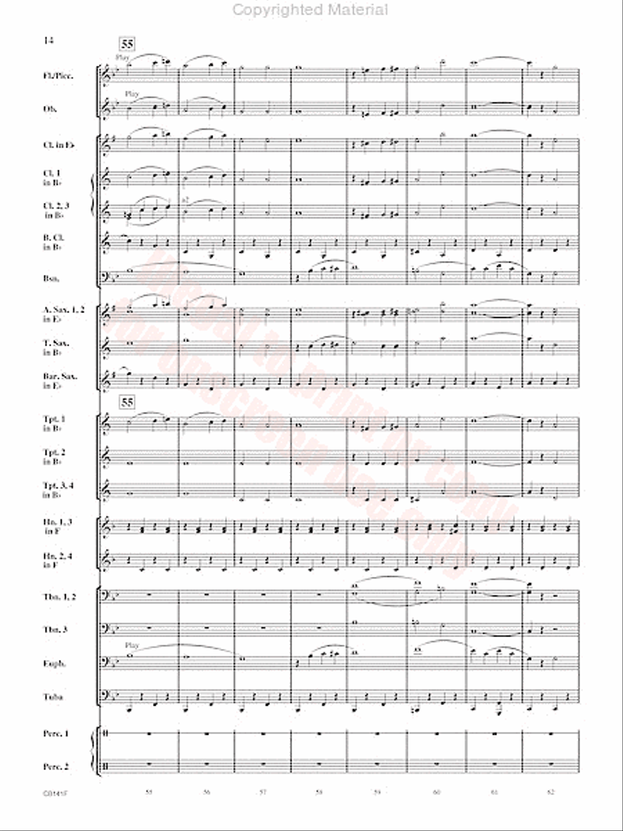 Americans We Concert Band scores gallery preview page 15