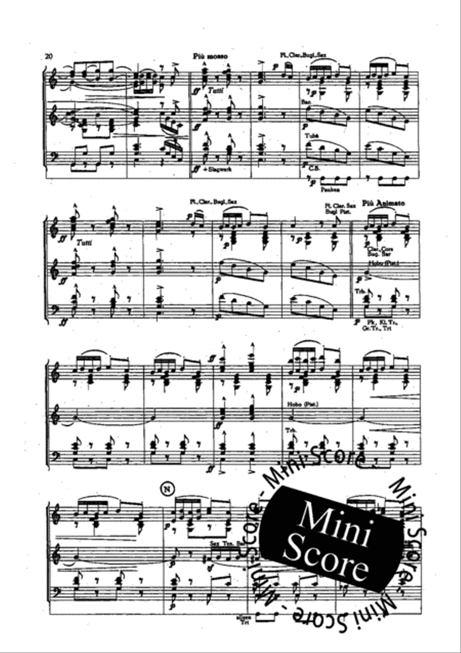 Slavische Dansen no 1,6 en 8 Fanfare Band scores gallery preview page 22