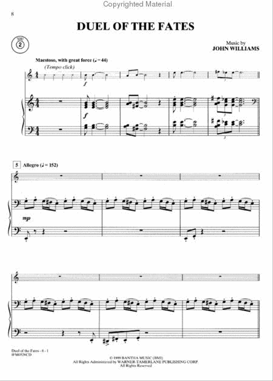 Star Wars - Episodes I, II & III (Piano Accompaniment) Piano Accompaniment scores gallery preview page 2