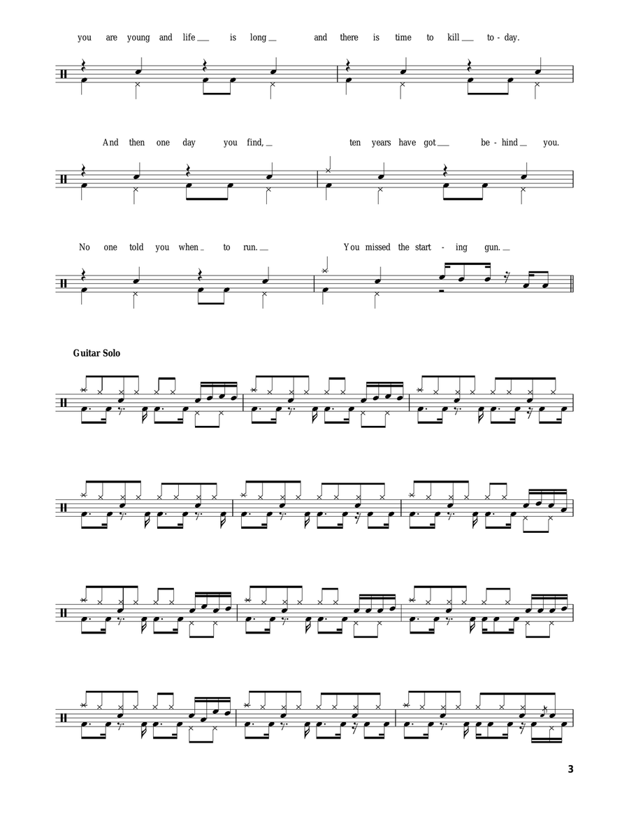 Time Drum Set scores gallery preview page 3