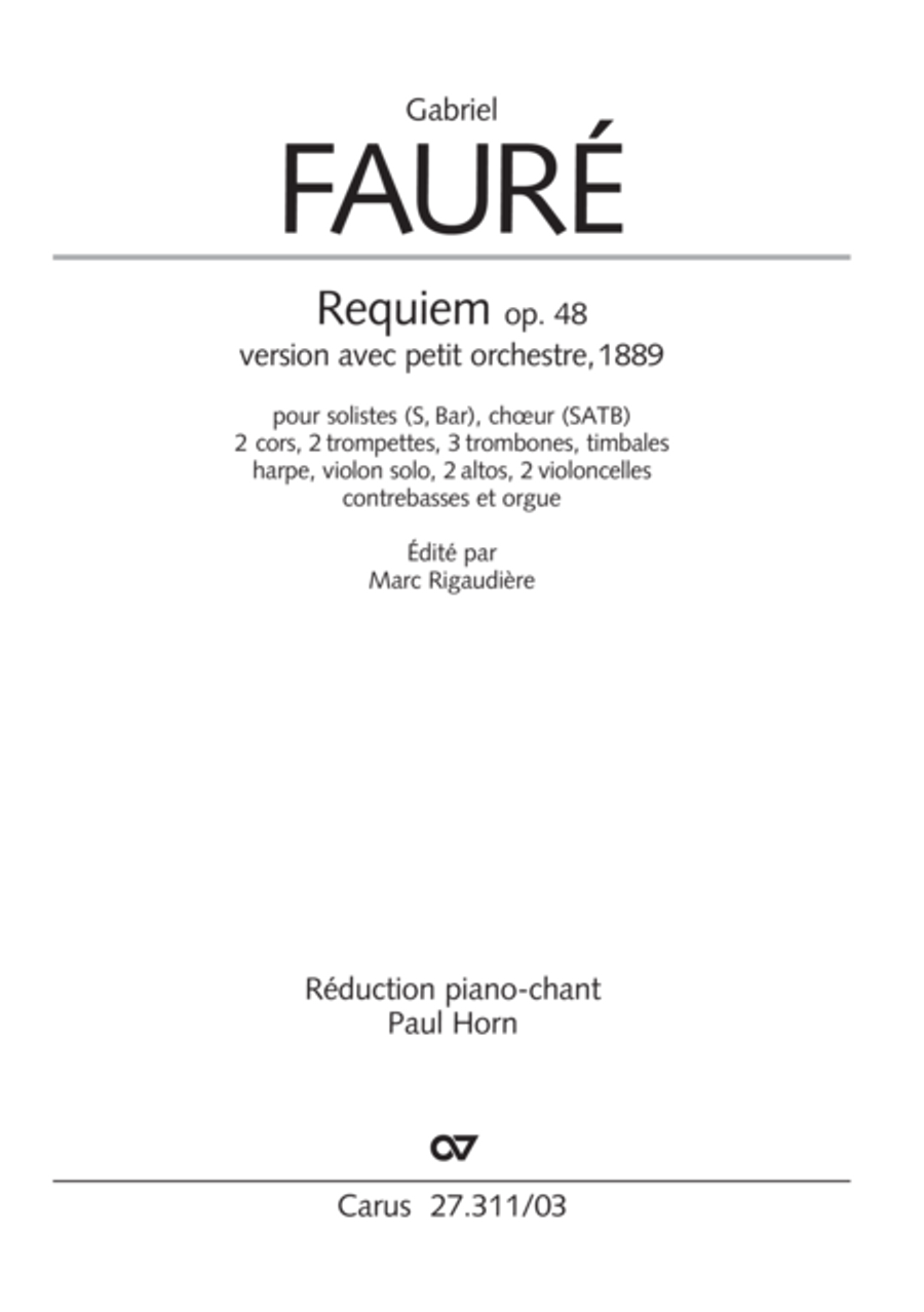 Requiem - church version (Requiem. Fassung mit kleinem Orchester) Requiem - church version (Requiem. Fassung mit kleinem Orchester) 4-Part scores gallery preview page 2