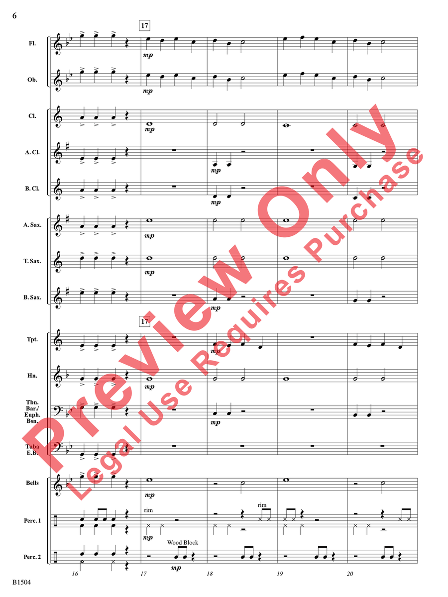 Rise of the Bladesmith Concert Band scores gallery preview page 7