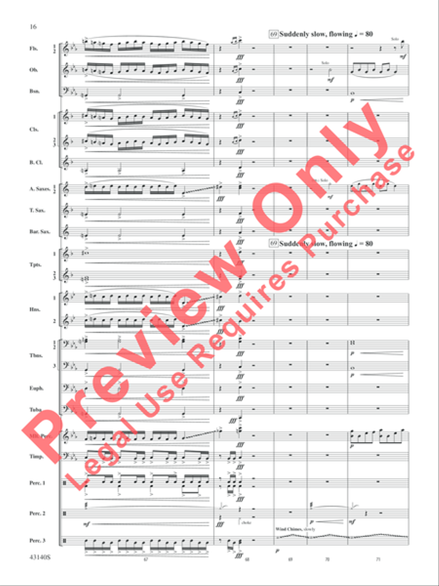 At the Movies---The Classics Concert Band scores gallery preview page 17