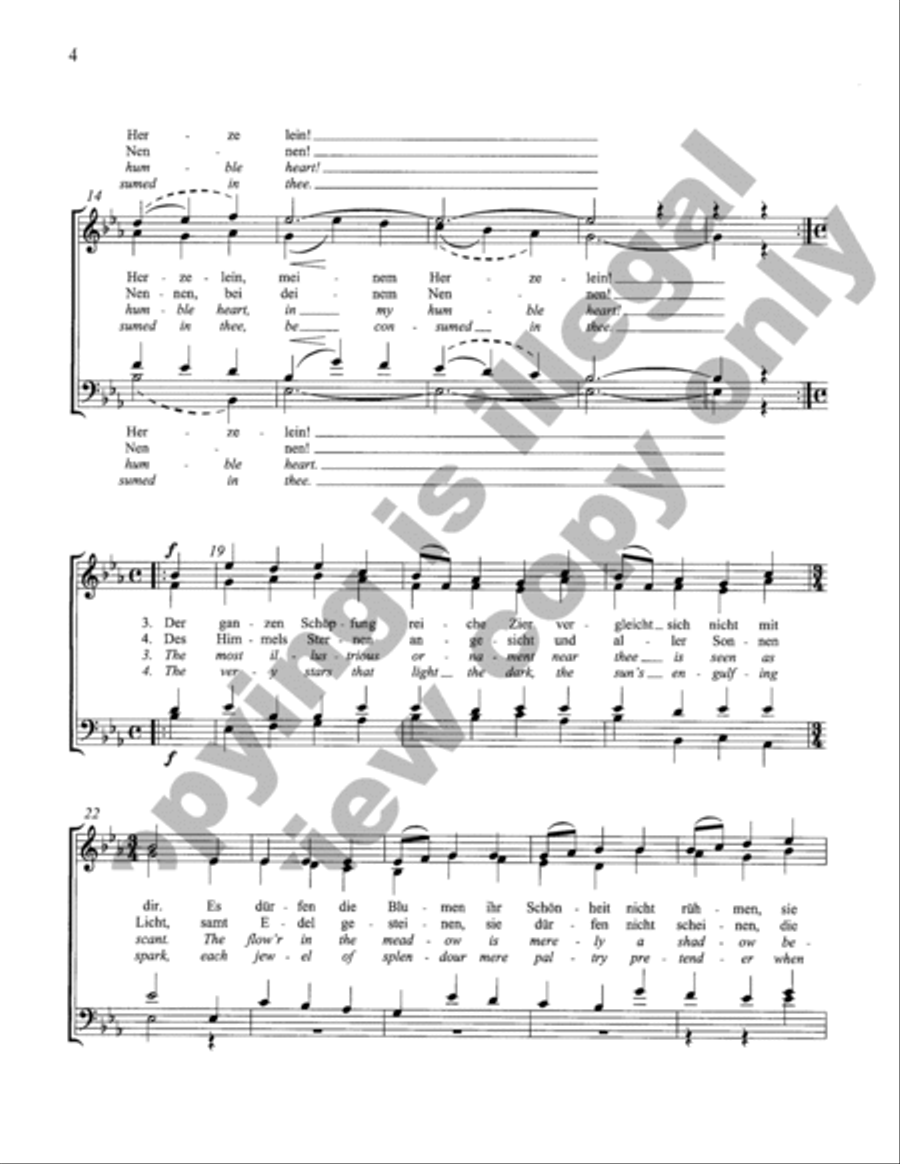 Marienlieder: 7. Marias Lob (Praise Of Mary) 4-Part scores gallery preview page 3