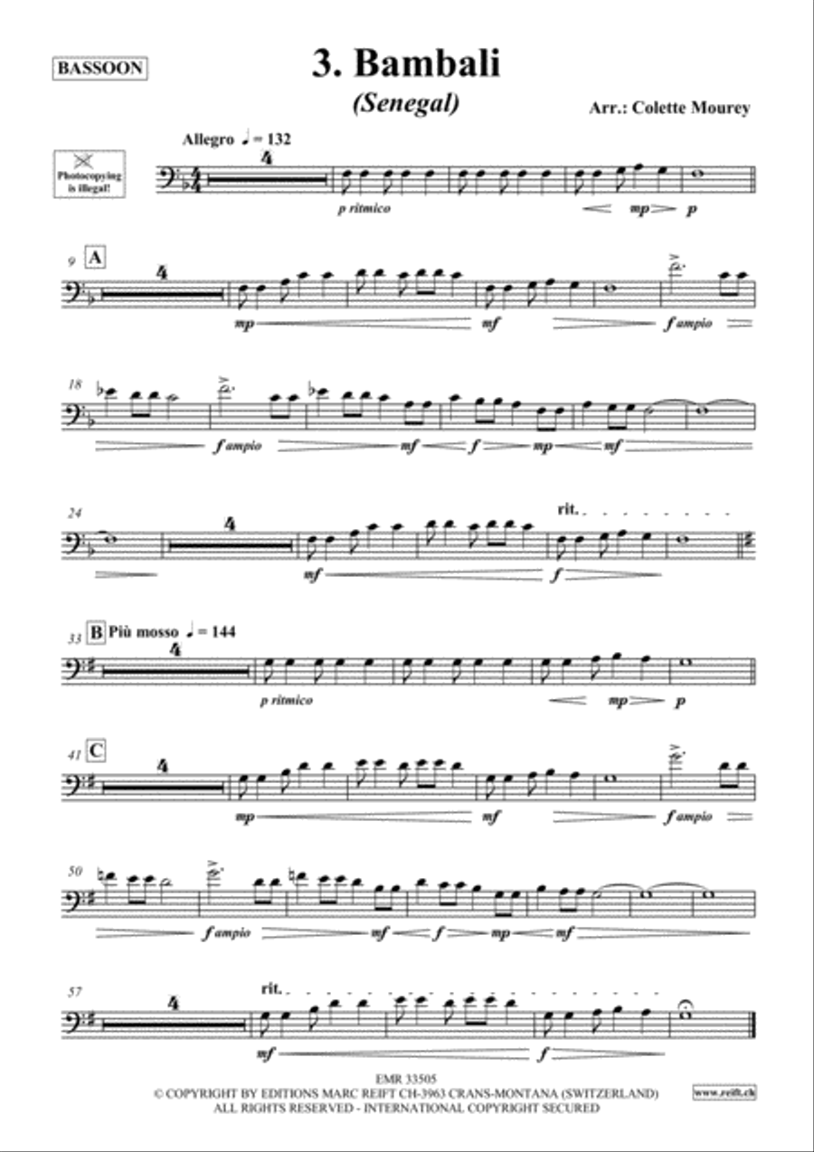 20 Greatest Hits Around The World Bassoon Solo scores gallery preview page 4