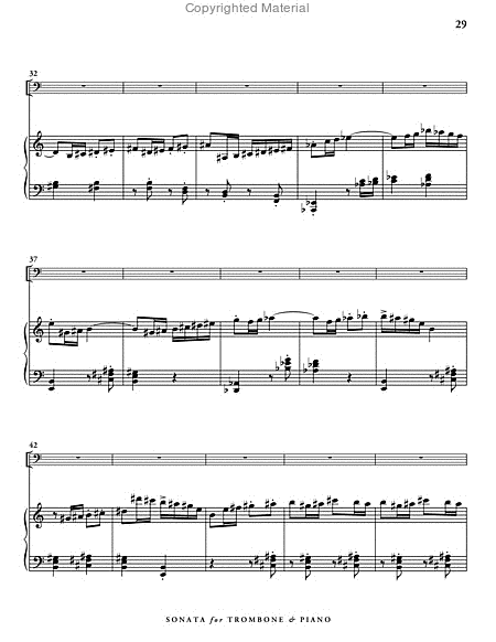 Sonata for Trombone and Piano (score & 1 part) image number null