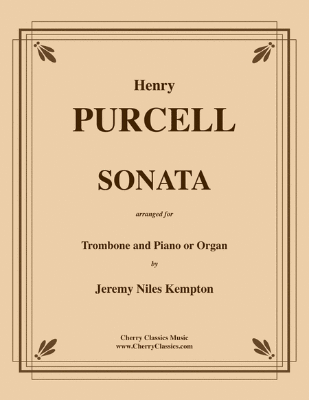 Sonata for Tenor Trombone & Piano or Organ