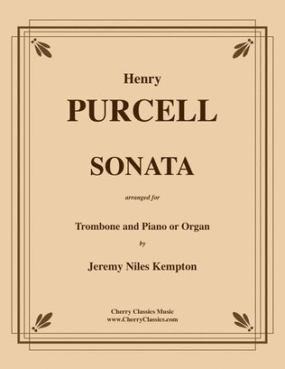 Book cover for Sonata for Tenor Trombone & Piano or Organ