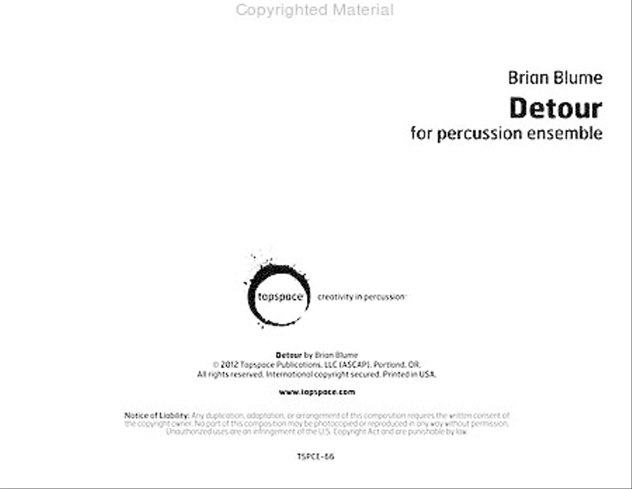 Detour Percussion Ensemble scores gallery preview page 2
