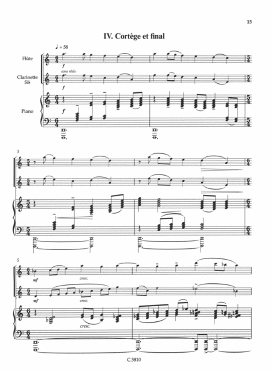Suite Suite Clarinet scores gallery preview page 3