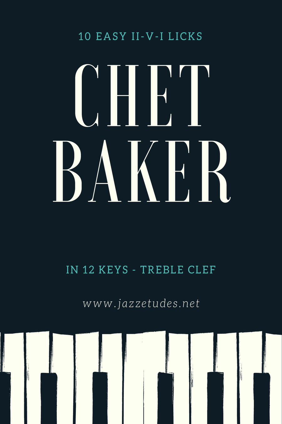 Jazz trumpet - 10 easy II-V-I licks Chet Baker in 12 keys B-Flat Trumpet scores gallery preview page 1