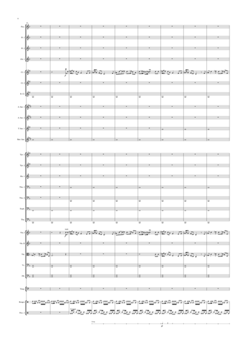 Theme and Variations on a Chinese New Year Theme for Extended Orchestra - Full Score image number null