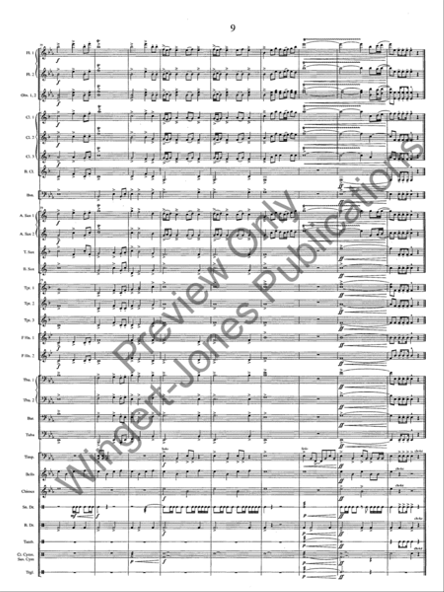 Emblem Of Freedom Emblem Of Freedom Concert Band scores gallery preview page 12