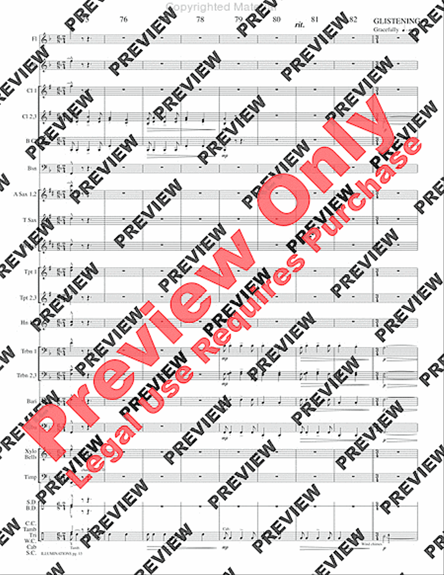 Illuminations Concert Band scores gallery preview page 16
