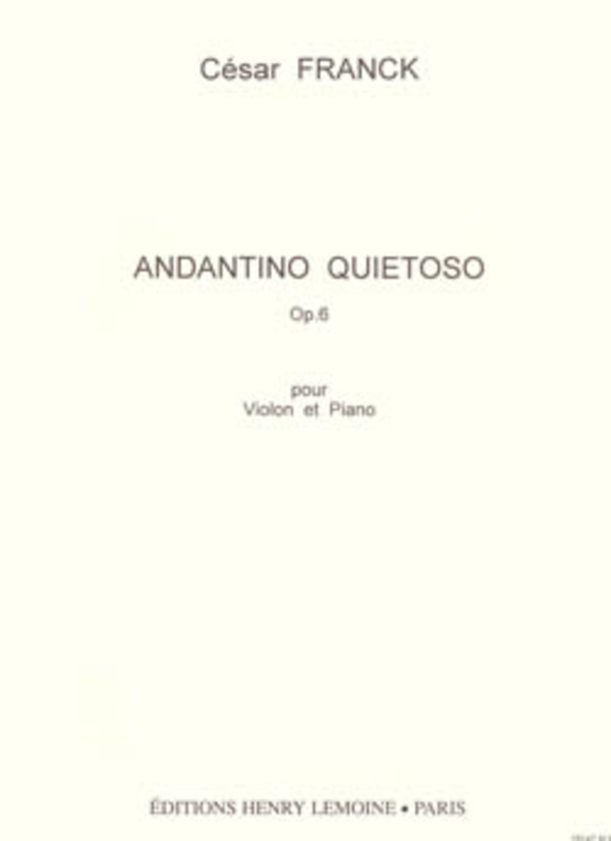 Andantino quietoso Op. 6
