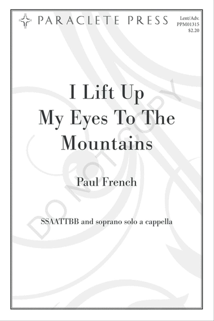 I Lift Up My Eyes to the Mountain SSAATTBB scores gallery preview page 2