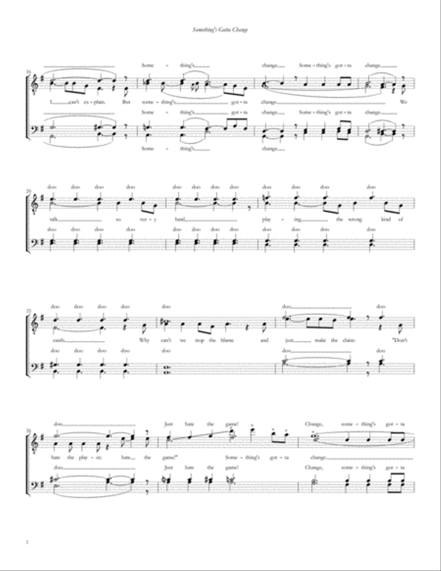 Something’s Gotta Change TTBB scores gallery preview page 2