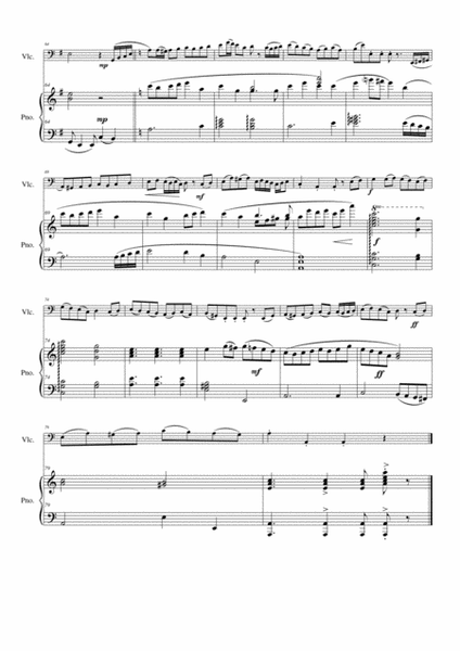 Folk Song Snapshots for Cello and Piano image number null