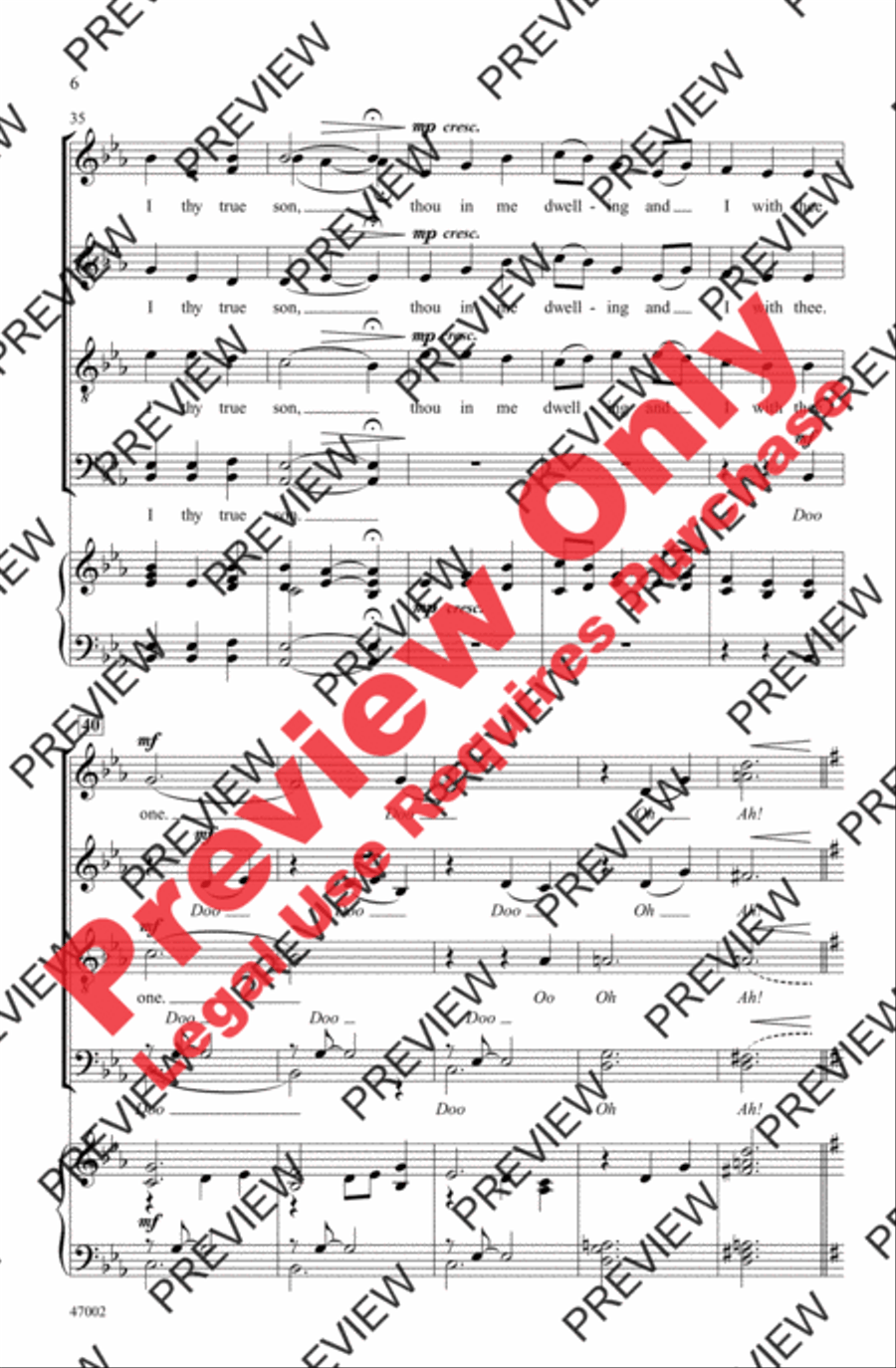 Be Thou My Vision Be Thou My Vision 4-Part scores gallery preview page 6