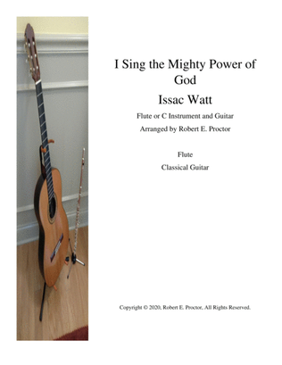 I Sing the Mighty Power of God for Flute (C instrument) and Guitar