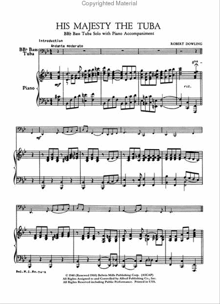 His Majesty the Tuba Small Ensemble scores gallery preview page 2