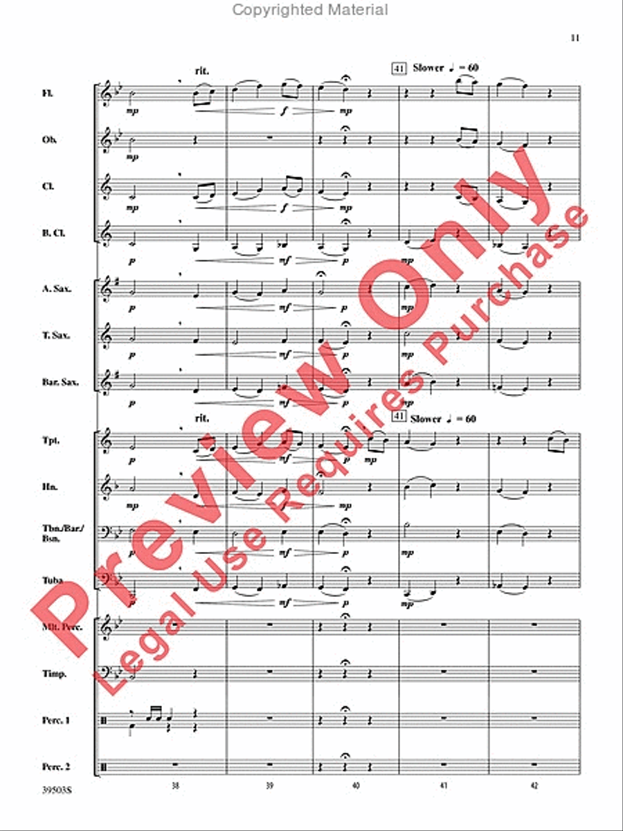 Linden Lea Concert Band scores gallery preview page 12