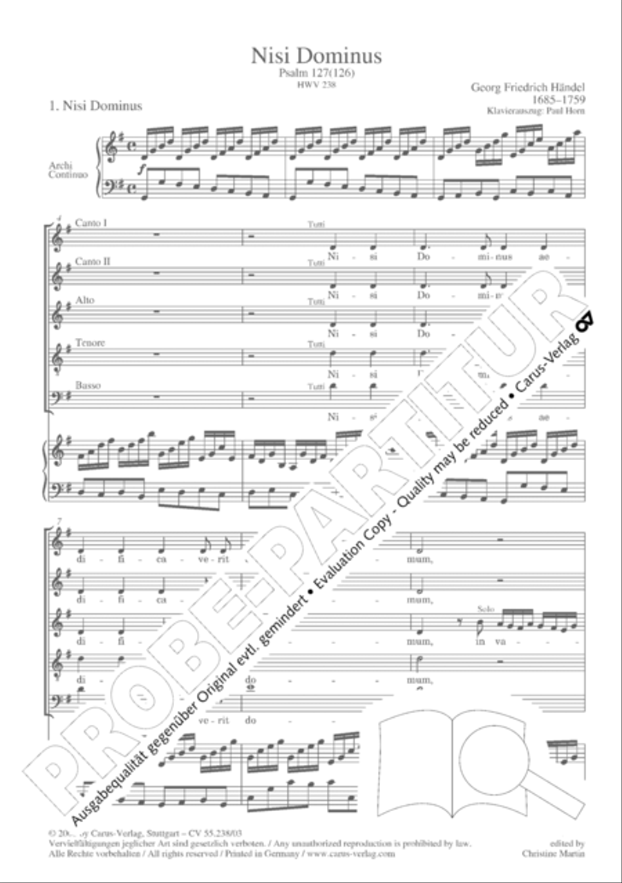 Nisi Dominus Nisi Dominus SSATB scores gallery preview page 7