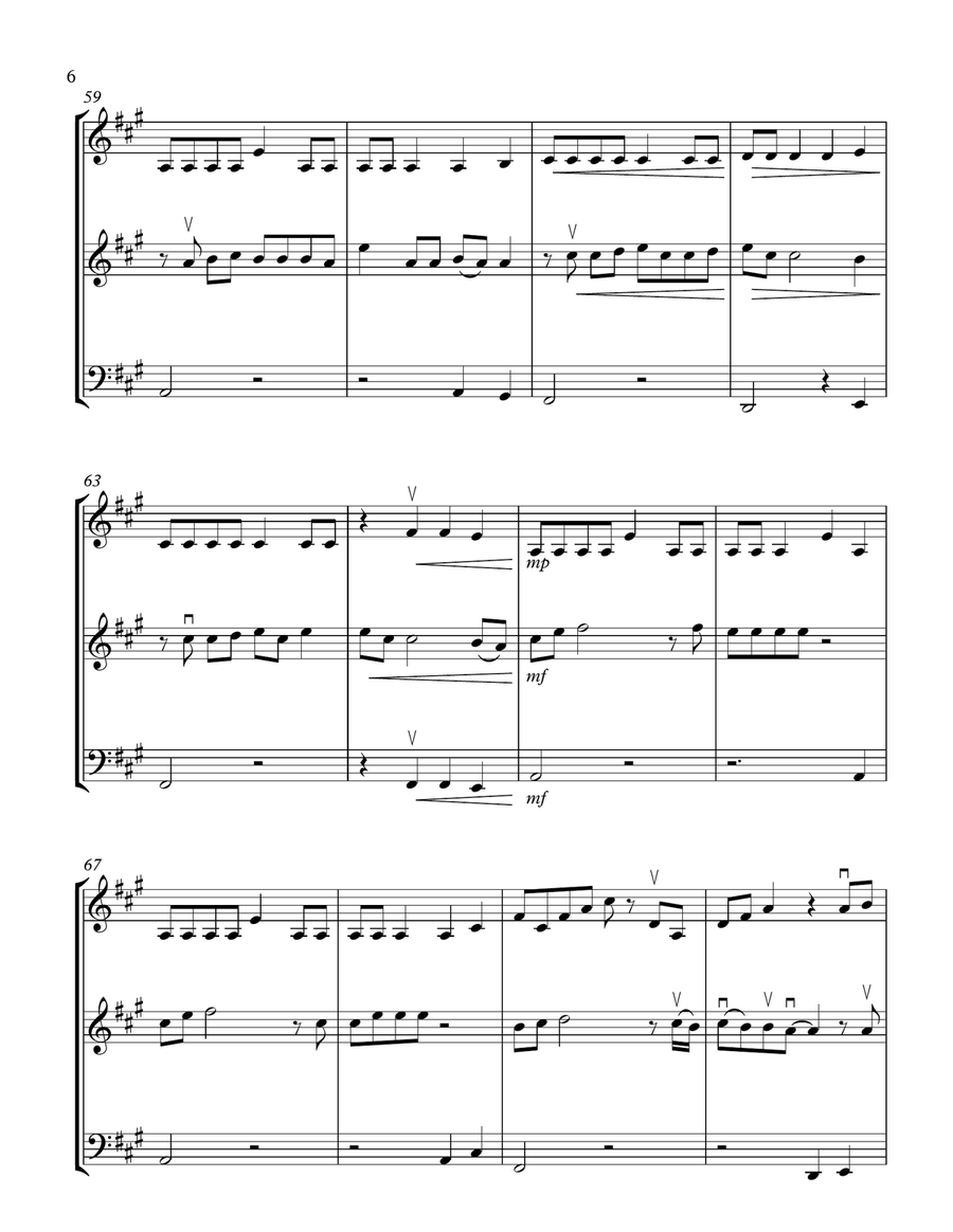 Intentions String Trio scores gallery preview page 6