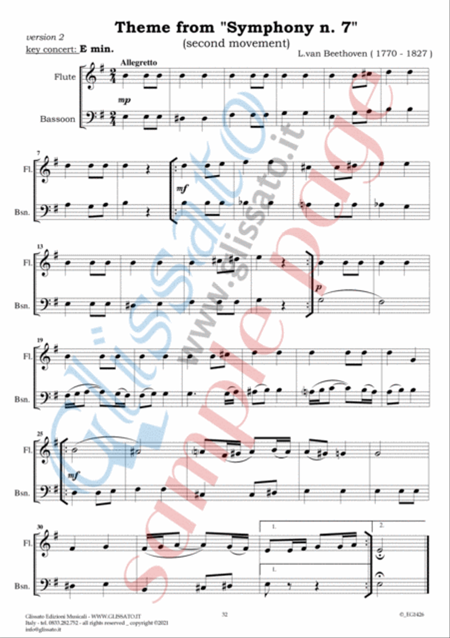 10 Romantic Easy duets for Flute and Bassoon image number null