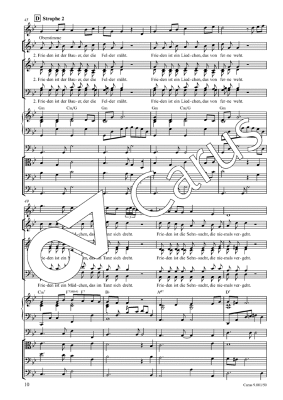Friedenslied Friedenslied 4-Part scores gallery preview page 11