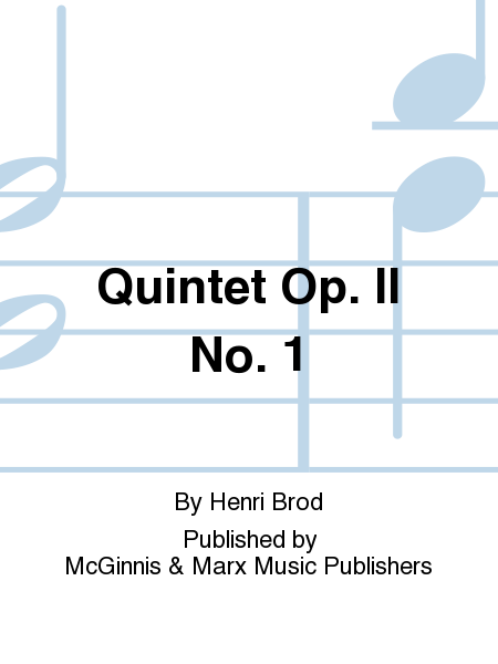 Quintet Op. II No. 1